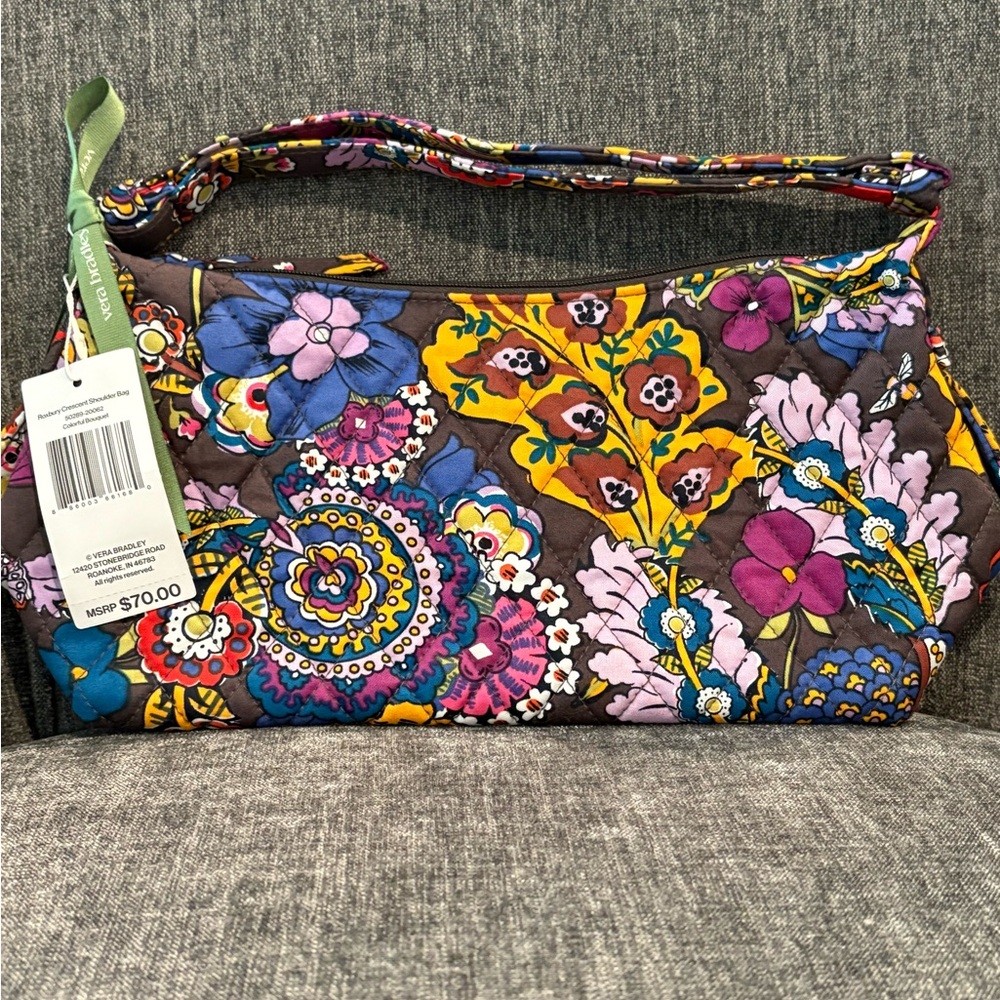 Vera Bradley Roxbury Crescent Shoulder Bag
